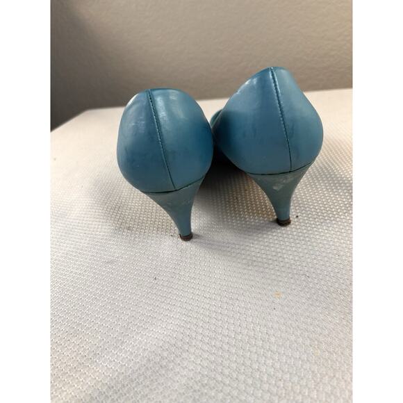 Vintage 1990’s Talons Premier Collections‎ Flex Sole Blue Heels Sz 7.5 - Picture 10 of 13